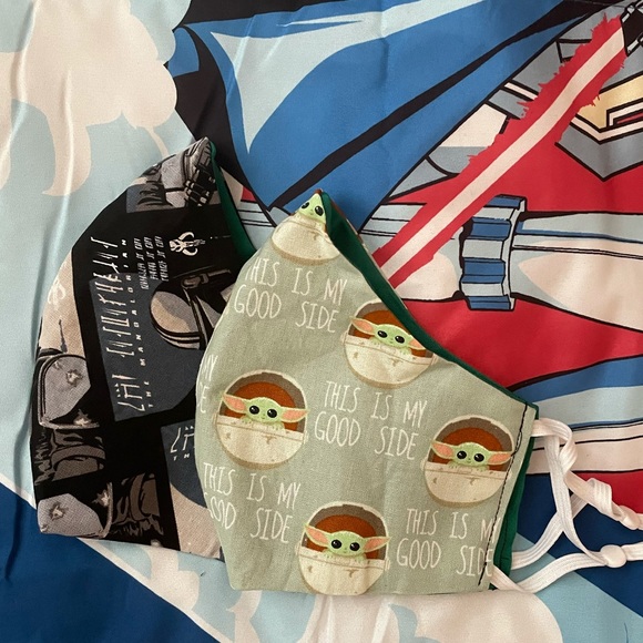 Set of 2 medium or large Star Wars face masks - Picture 1 of 4